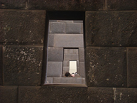 zbytky inckých zdí v kostele Santo Domingo