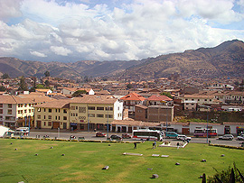 výhled na Cuzco